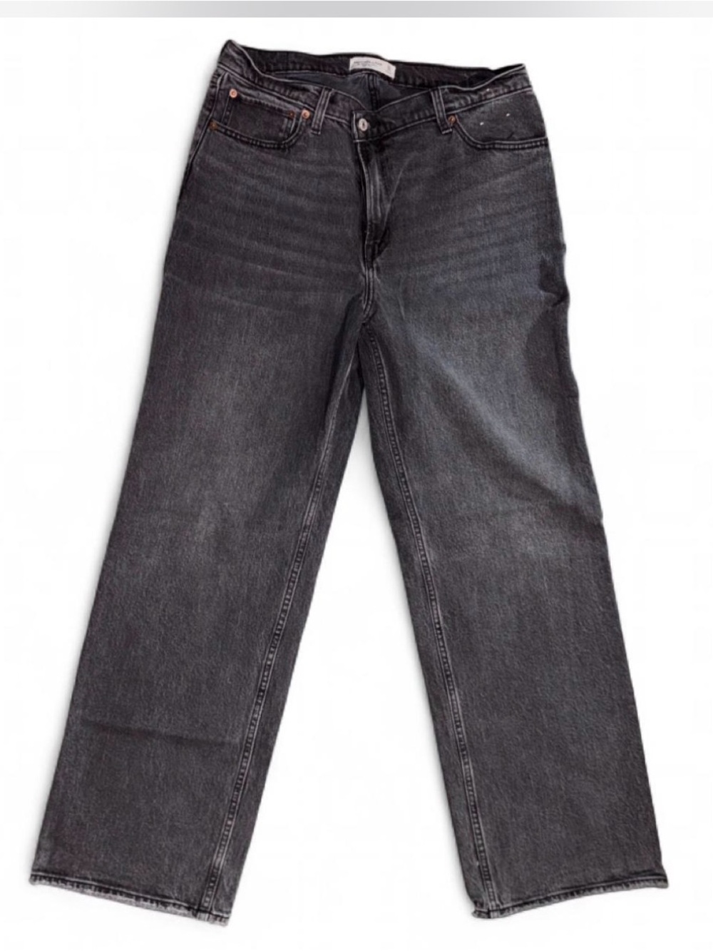 Abercrombie & Fitch Women's Black Straight Leg Jeans